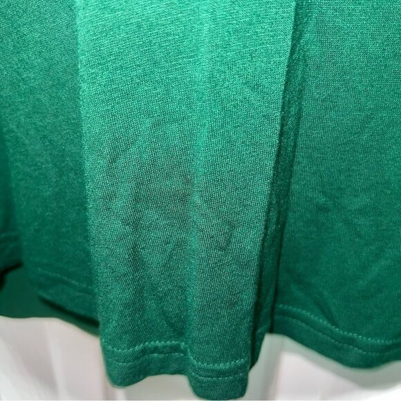 Zara Lined Blouse V Neck Flowy Chiffon Kelly Green Size Med Great Used Condition - Picture 4 of 5